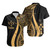 Kosrae Hawaiian Shirts - Gold Polynesian Tentacle Tribal Pattern 1