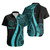 Palau Custom Personalised Hawaiian Shirts - Turquoise Polynesian Tentacle Tribal Pattern Crest 1
