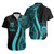 Tuvalu Hawaiian Shirts - Turquoise Polynesian Tentacle Tribal Pattern 1