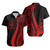 Vanuatu Custom Personalised Hawaiian Shirts - Red Polynesian Tentacle Tribal Pattern 1