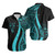 Fiji Hawaiian Shirts - Turquoise Polynesian Tentacle Tribal Pattern Crest 1