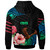 Northern Mariana Islands Hoodie Polynesian Pattern with Hibicus Flowers