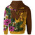 Hawaii Custom Personalised Hoodie - Mililani Trojan High School Hawaiian Tropical Flowers Hoodie 3