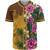 Hawaii Custom Personalised Baseball Shirt - Mililani Trojan High School Hawaiian Tropical Flowers Baseball Shirt