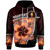 Tonga Custom Personalised Hoodie - Beulah College Polynesian Pattern with Flower Tribal Hoodie