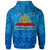 Tonga College Hoodie - Lavengamalie College Logo With Tropical Flowers Hoodie 1