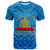 Tonga Custom Personalised T-Shirt - Lavengamalie College Logo With Tropical Flowers T-Shirt