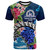 Tonga Custom Personalised T-Shirt - Tupou College Polynesian Tonga Pattern with Flower