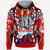 Hawaii Custom Personalised Hoodie - Waialua High & Intermediate School SuPer Bulldogs With Sea Turtle Tribal Patterns