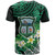 Tonga Custom T-shirt - Takuilau College with Polynesian Patterns and Plumeria Flower