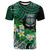 Tonga Custom T-shirt - Takuilau College with Polynesian Patterns and Plumeria Flower