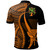 Fua Creative Hawaii Polo Shirt Orange - Polynesian Tentacle Tribal Pattern