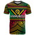 Vanuatu T-Shirt - Custom Flag Color Polynesian Patterns T-Shirt