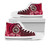 Hawaii High Top Shoes - Kau High and Pahala Elementary School Polynesian Pattern Art