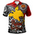 Papua New Guinea Polo Shirt - Custom Emblem Of Papua New Guinea With Polynesian Patterns Polo Shirt