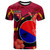Papua New Guinea T-Shirt - Central Province Flag of PNG with Hibicus and Polynesian Culture T-Shirt