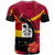Papua New Guinea T-Shirt - Madang Flag of PNG with Hibicus and Polynesian Culture T-Shirt