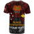 Papua New Guinea T-Shirt - Custom PNG Map Polynesian Flag Color Style T-Shirt
