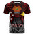 Papua New Guinea T-Shirt - Custom PNG Map Polynesian Flag Color Style T-Shirt