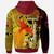 Papua New Guinea Hoodie - Custom PNG Independence Day With Raggiana Bird-of-Paradise Polynesian Grunge Style Hoodie