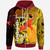 Papua New Guinea Hoodie - Custom PNG Independence Day With Raggiana Bird-of-Paradise Polynesian Grunge Style Hoodie