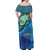 Tuvalu Polynesinan Woman Off Shoulder Long Dress - Independence Tuvalu Polynesian