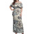 Polynesian Woman Off Shoulder Long Dress - Polynesian Pattern 17
