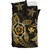 Hawaii Bedding Set Kanaka Maoli Map Hibiscus Plumeria Turtle Art Polynesian Gold