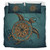 Hawaii Bedding Set Mandela Turtle Royal Blue