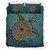Hawaii Bedding Set Mandela Turtle Royal Blue