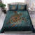 Hawaii Bedding Set Mandela Turtle Royal Blue