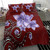 Hawaii Bedding Set Plumeria Violet Polynesia Red