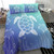 Hawaii Bedding Set Turtle Gardiant Background