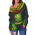 Hawaii Off Shoulder Sweatshirt Kanaka Maoli Polynesian Pattern Bet