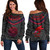 Samoa Off Shoulder Sweatshirt American Samoa Polynesian Authen