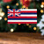 Hawaii Acrylic And Wooden Ornament Christmas Flag