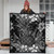 Hawaii Premium Quilt Pineapple Hibiscus Black And White