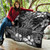 Hawaii Premium Quilt Pineapple Hibiscus Black And White