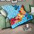 Hawaii Premium Quilt Turtle Hibiscus Pattern Blue