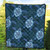 Hawaii Premium Quilt Turtle Plumeria Blue