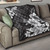 Hawaii Premium Quilt Hibiscus And Plumeria B&W