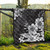 Hawaii Premium Quilt Hibiscus And Plumeria B&W