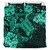 Hawaii Bedding Set - Hawaii Polynesian Turtle Tropical Patina Green Bedding Set