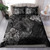 Hawaii Bedding Set - Hawaii Polynesian Turtle Tropical Grey Bedding Set