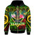 Vanuatu Polynesian Christmas Hoodie - Custom Vanuatu Coat of Arms Christmas Hat Polynesian Patterns Hoodie