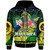 Malampa Polynesian Christmas Hoodie - Custom Malampa Vanuatu Coat of Arms Christmas Hat Polynesian Patterns Hoodie