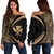 Hawaii Off Shoulder Sweatshirt Kanaka Maoli Hawaiian Map Lauhala Circle