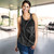 Hawaii Women Tank Kanaka Maoli Hawaiian Map Lauhala Gray Circle