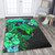 Hawaii Area Rug Hawaii Polynesian Turtle Tropical Gardient Green
