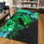 Hawaii Area Rug Hawaii Polynesian Turtle Tropical Gardient Green